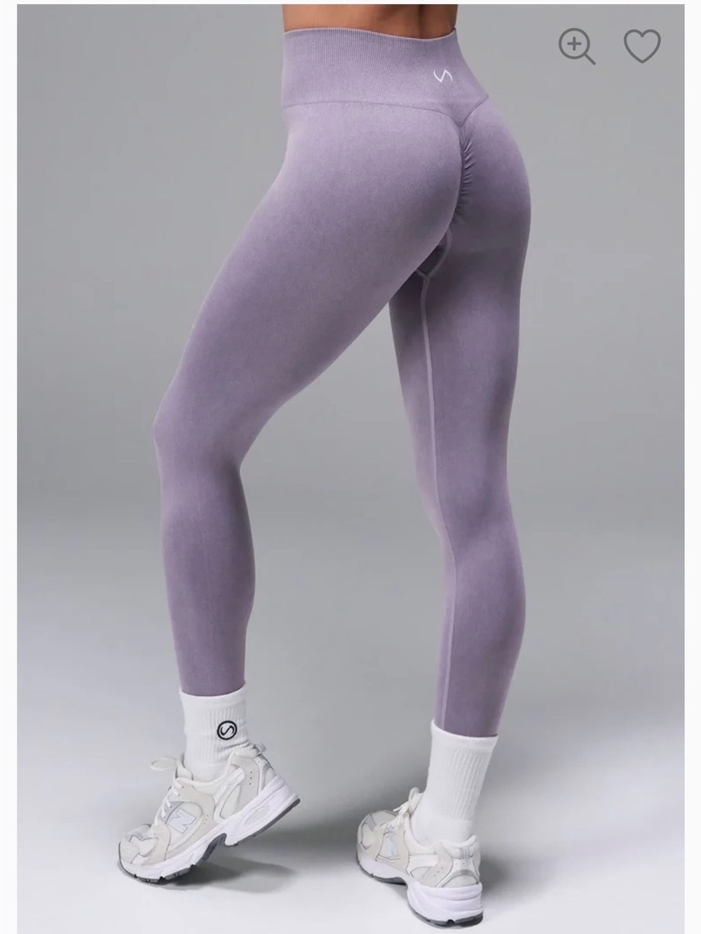 TLF Cosmic Seamless Scrunched Butt Leggings in Heather Purple - Medium